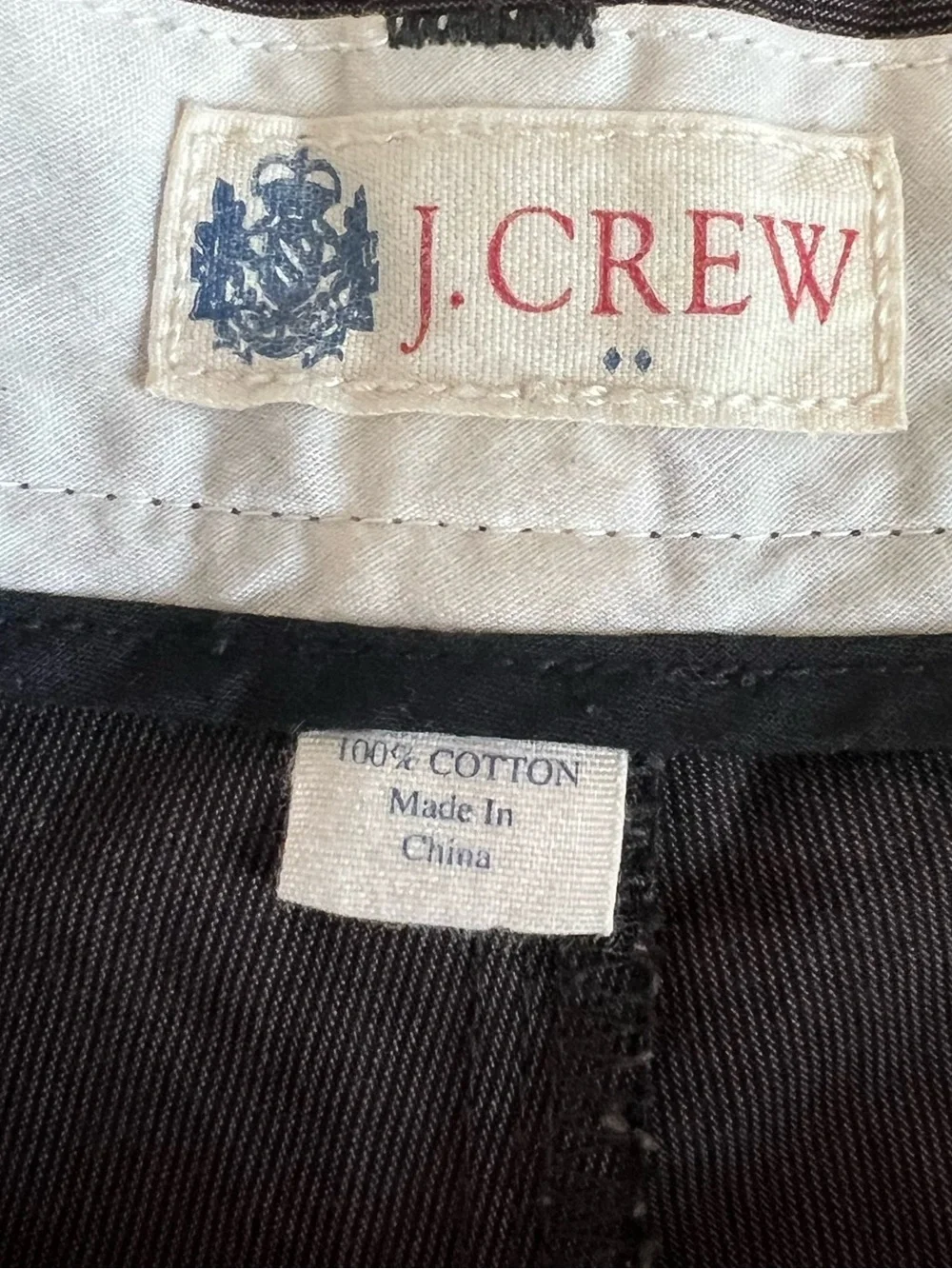 J. Crew Men's Dark Grey Flat-Front Shorts Size 38 Casual Minimalist